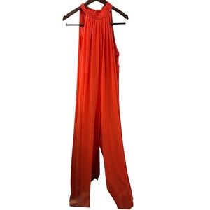 MSK Elegant Orange Halter Jumpsuit SIZE L